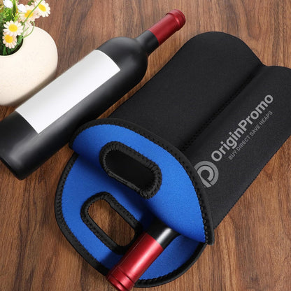 Custom Neoprene Dual Wine Bottle Holder