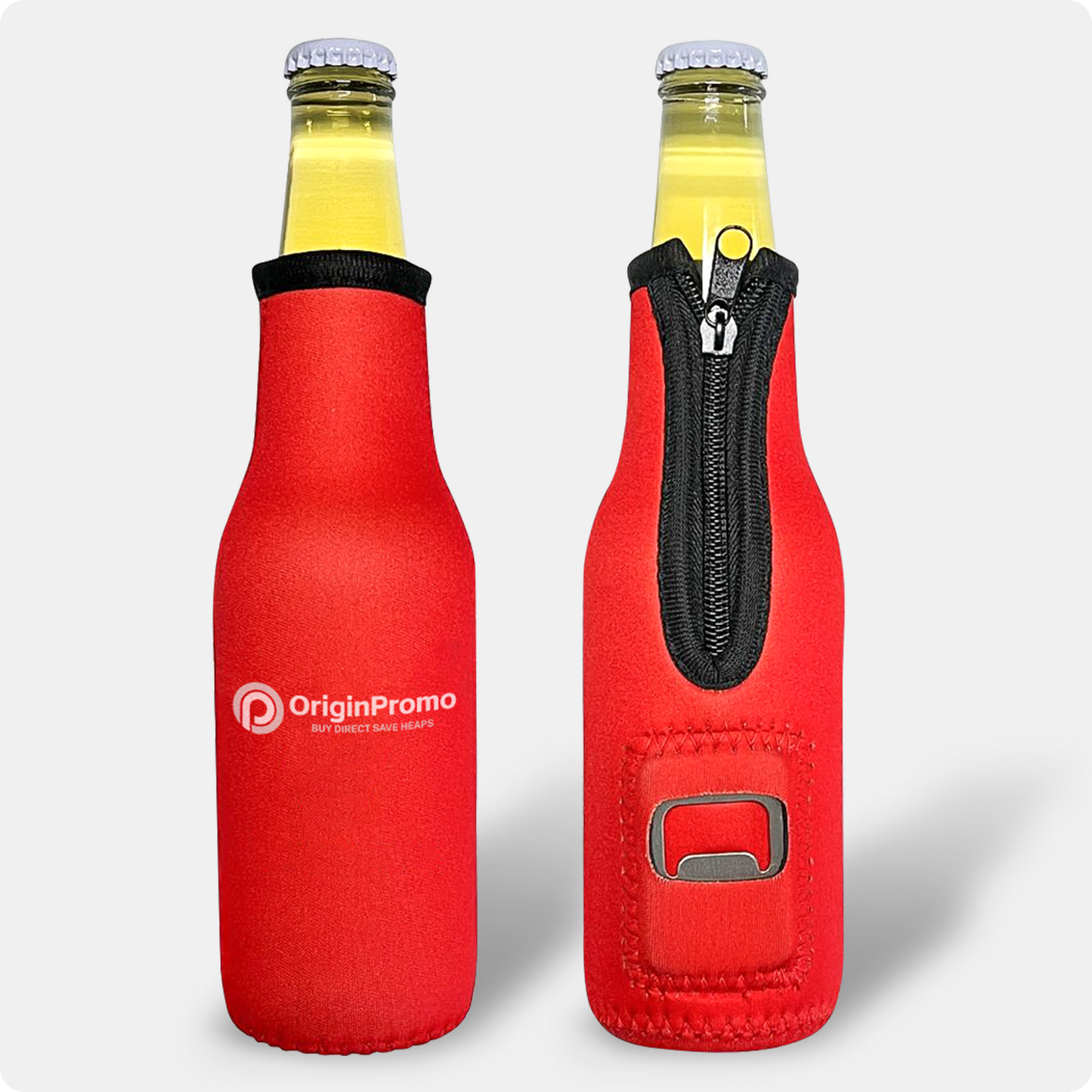 Custom Zippered Bottle Stubby B