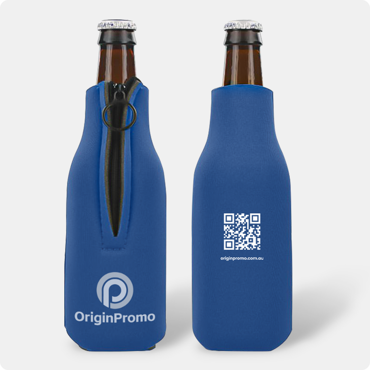 Custom Zippered Bottle Stubby